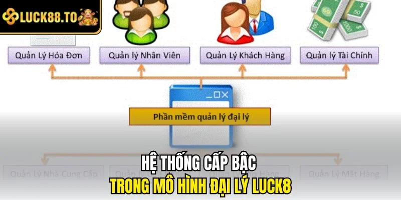 Hệ thống cấp bậc trong mô hình đại lý LUCK8